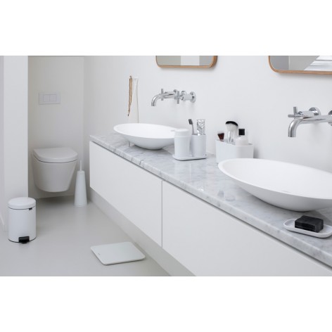 Набор для ванной комнаты Brabantia ReNew (диспенсер для жидкого мыла, стакан для зубных щеток, мыльница), белый