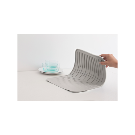 Коврик для сушки посуды силиконовый Brabantia 44 x 32 см, серый