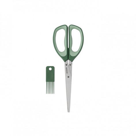Ножницы для зелени Brabantia Tasty+ с приспособлением для очистки, зеленая пихта