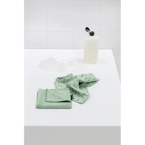 Набор чистящих салфеток из микрофибры Brabantia 2 шт. 30 x 30 см, зеленый нефрит