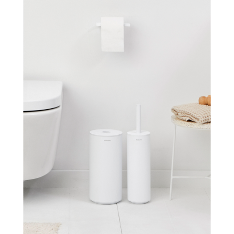 Набор для туалетной комнаты из 3-х предметов Brabantia MindSet, минерально-белый
