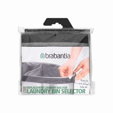 Съемный мешок для белья Brabantia к бакам на 55 л, серый