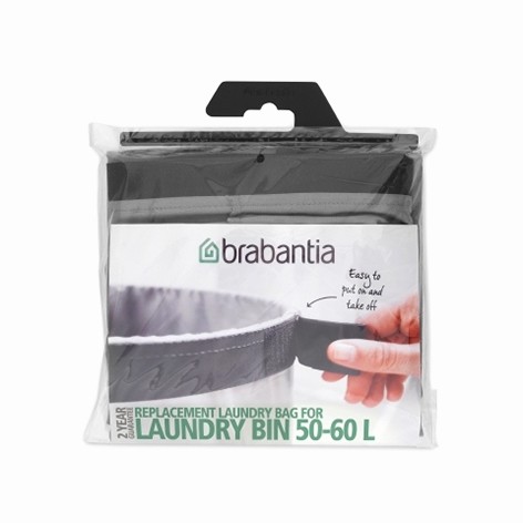 Съемный мешок для белья Brabantia к бакам на 60 л, серый