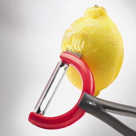 Нож для чистки фруктов с меняющимся положением лезвия Moha Reverso Fruit, мелкие зубцы