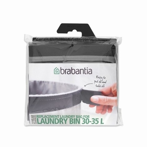 Съемный мешок для белья Brabantia к бакам на 35 л, серый